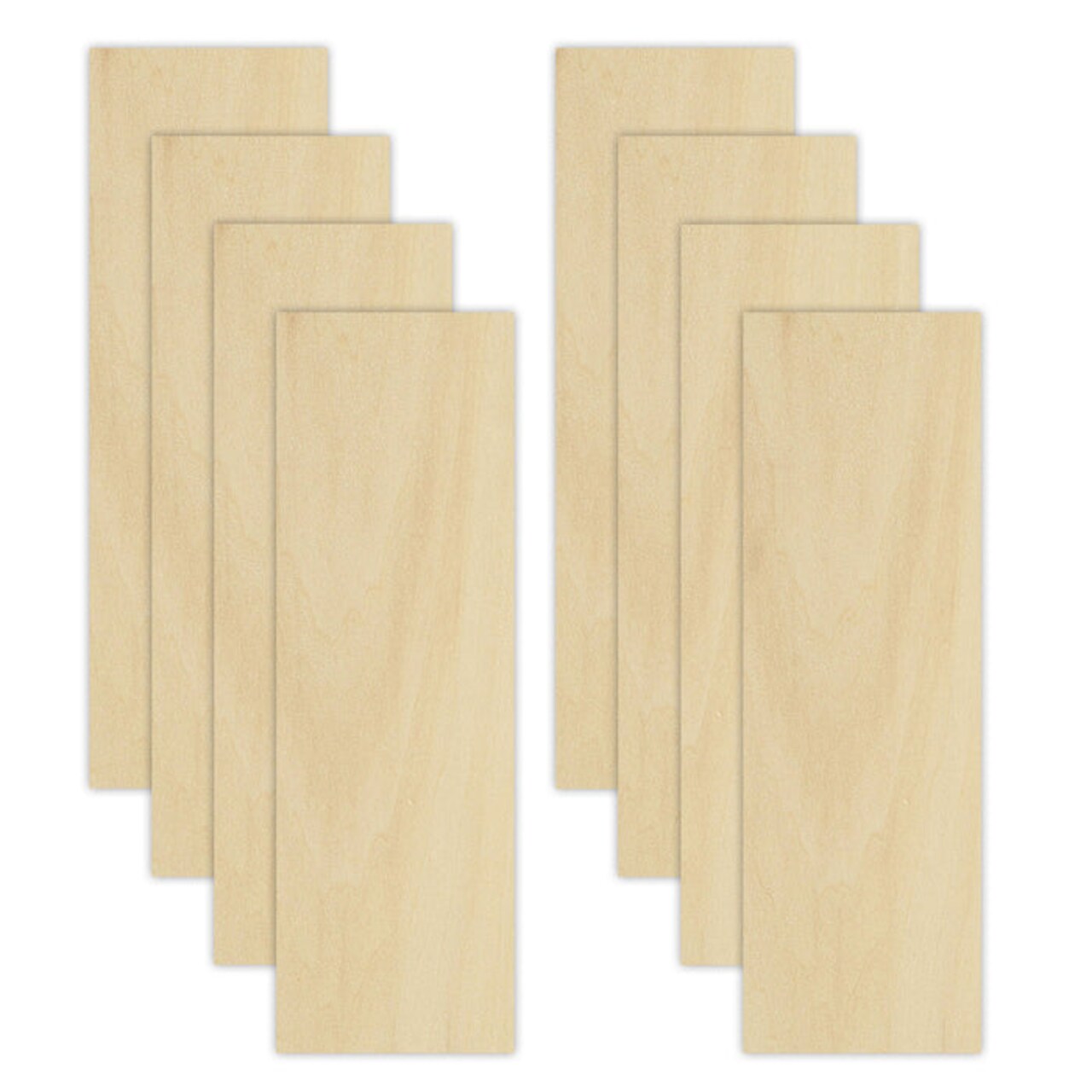 Solid Hardwood 6x19 inches, 0.13 inches, 1/8 inches, Unfinished or Finished | Basswood, Poplar, Mahogany, Walnut, Cherry, Maple, Cedar